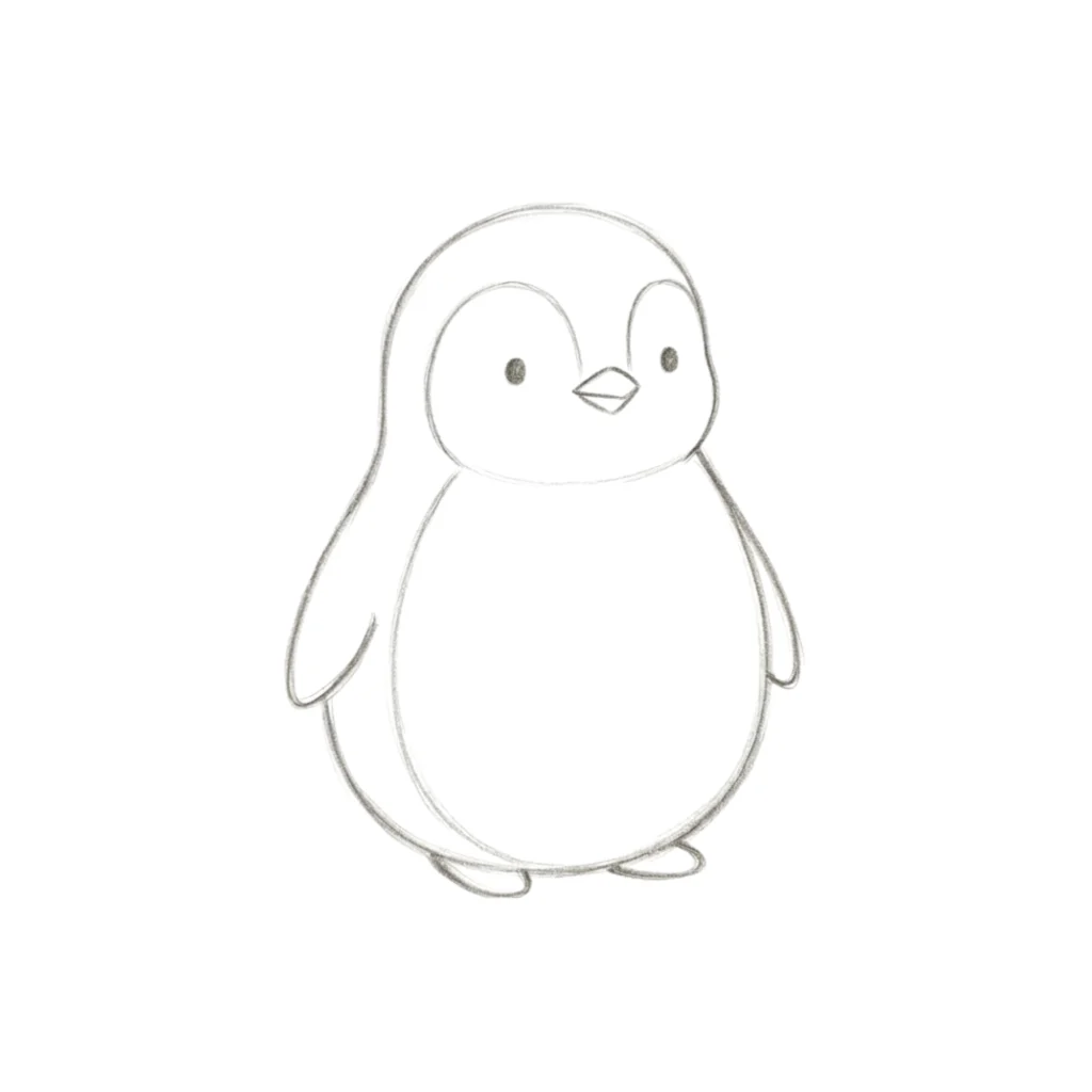 Baby Penguin Drawing