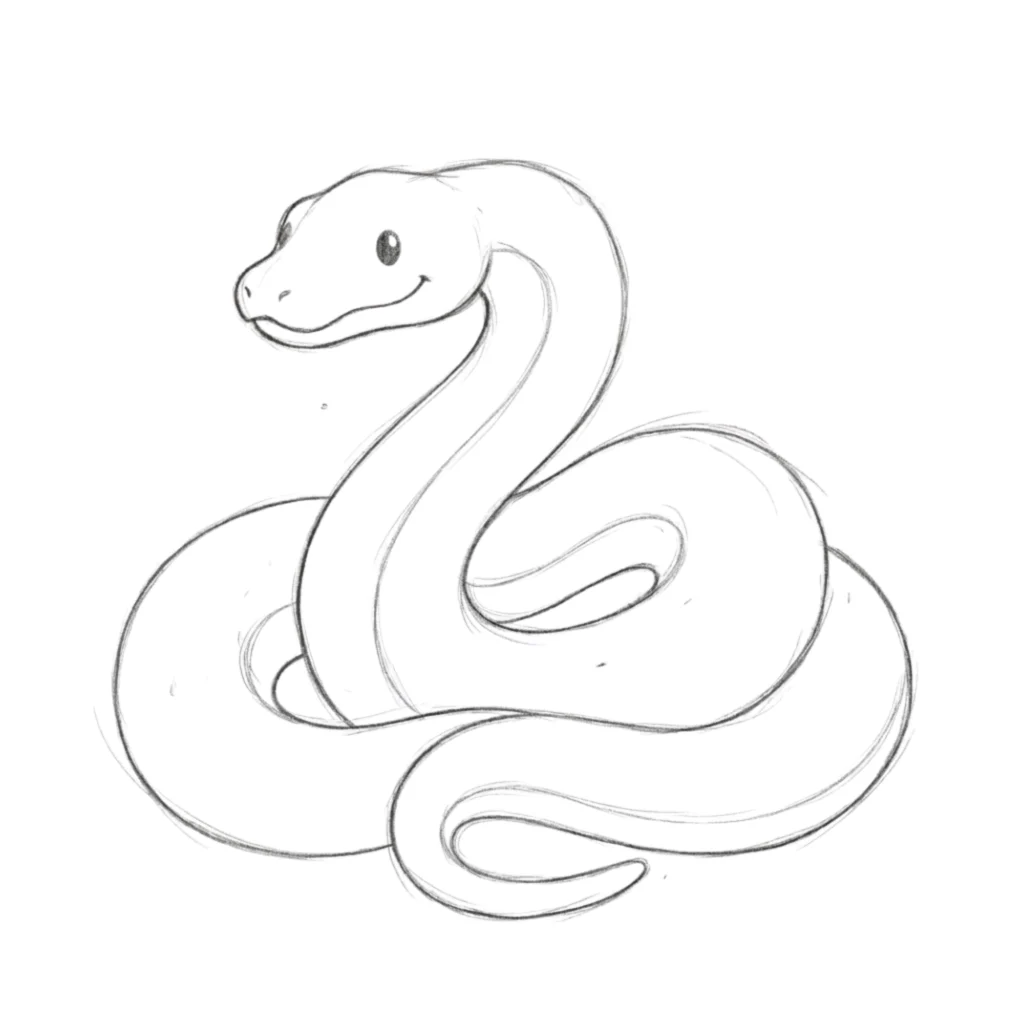 Boas Snake Drawing
