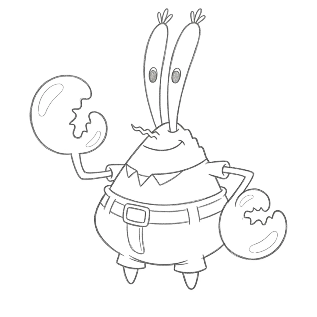 Mr Krabs Drawing