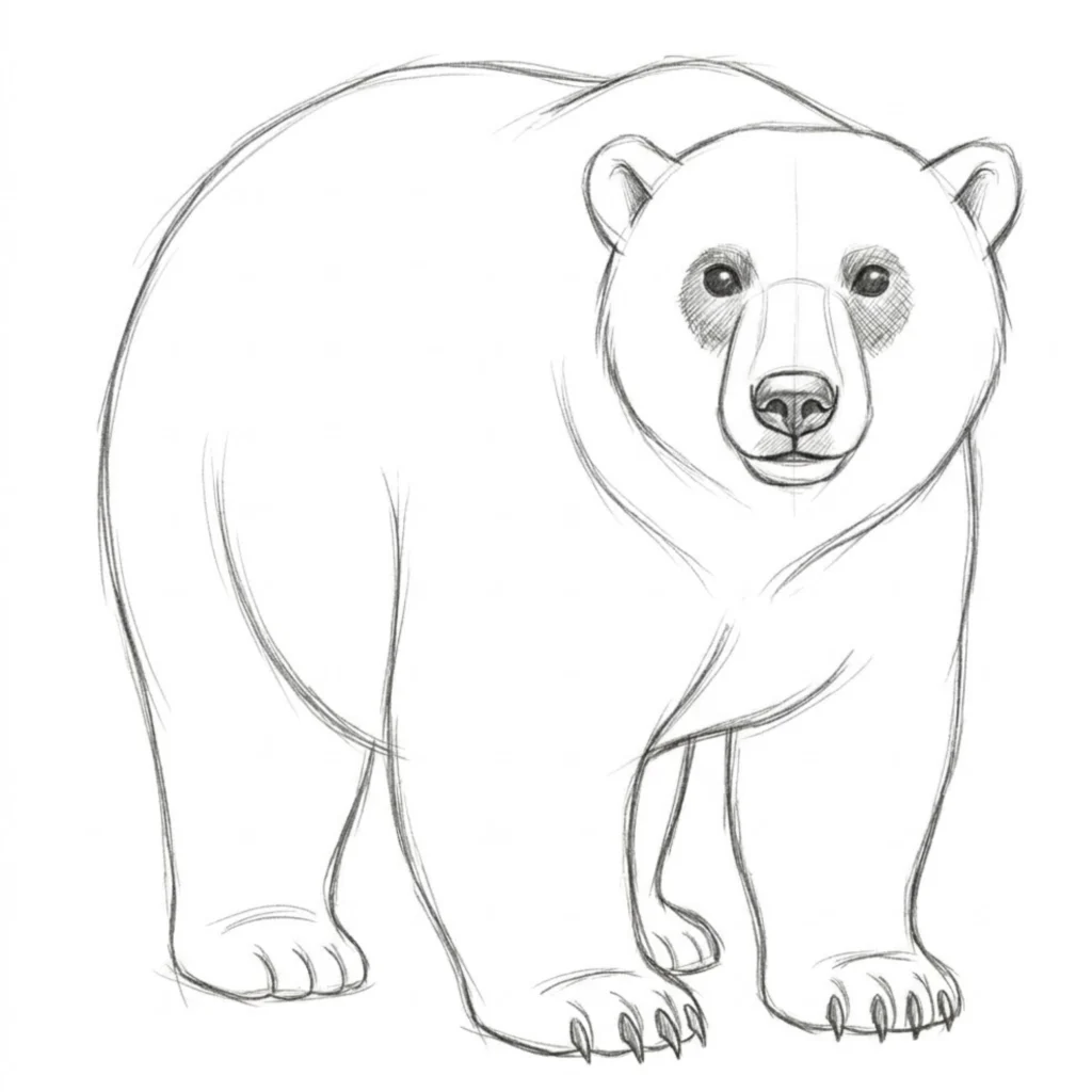 Polar Bear Drawing