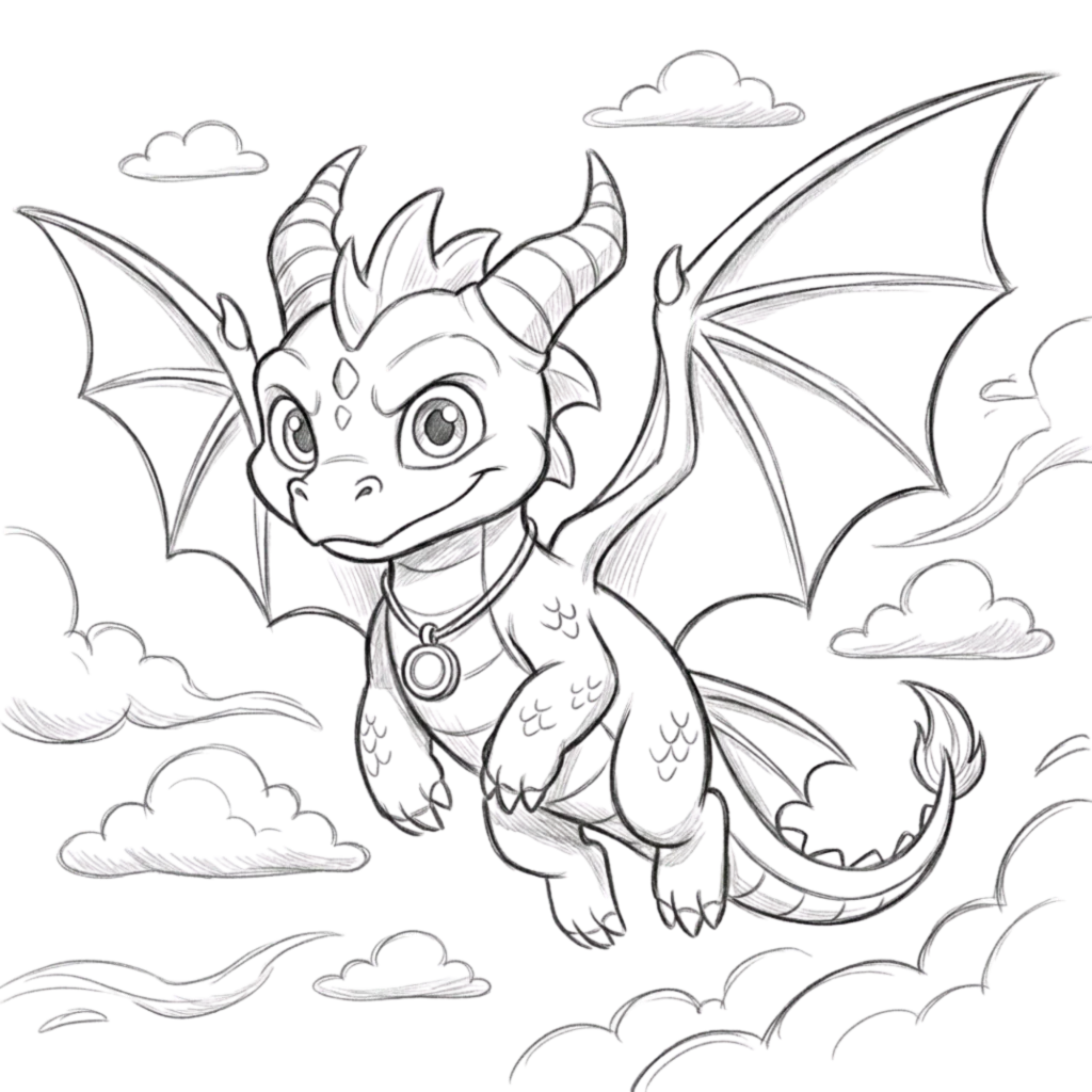 Spyro the Dragon Drawing
