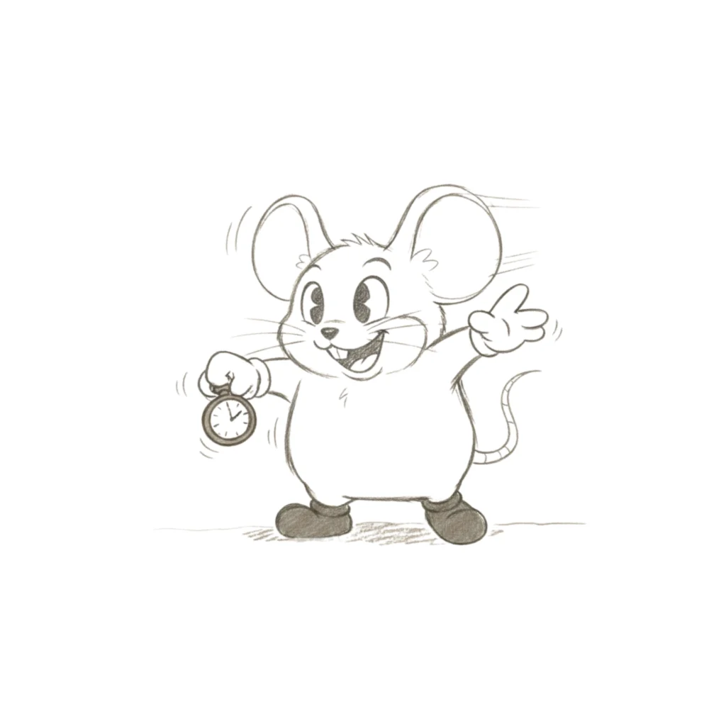 Cartoon Mouse Drawing