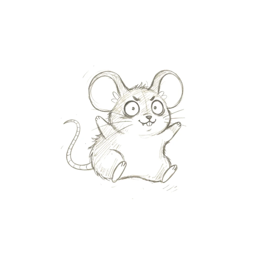 Crazy Mouse Drawing