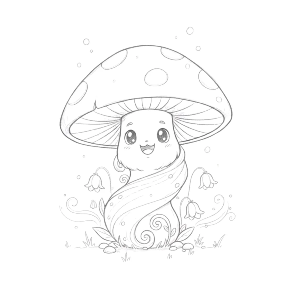 Creative Mushroom Drawing