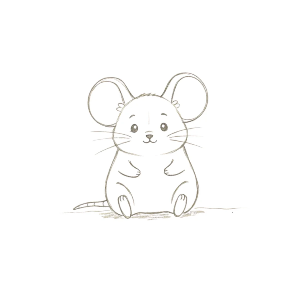 Cute Mouse Drawing