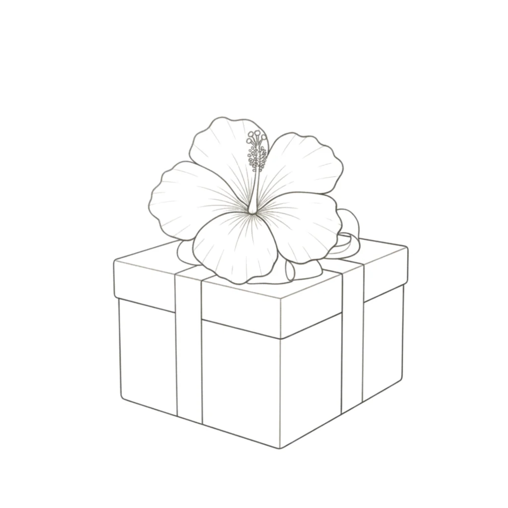 Hibiscus with a Gift