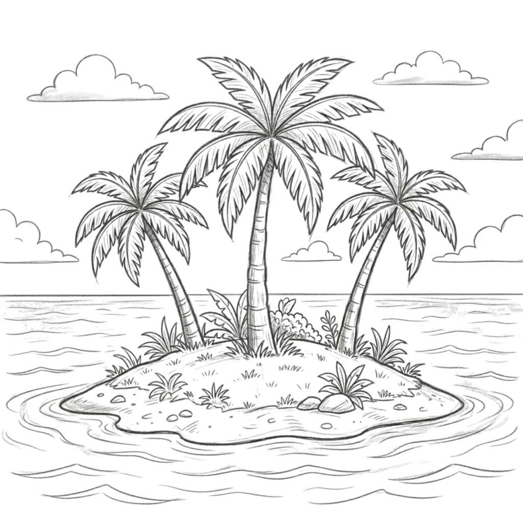 Island View Palm Tree