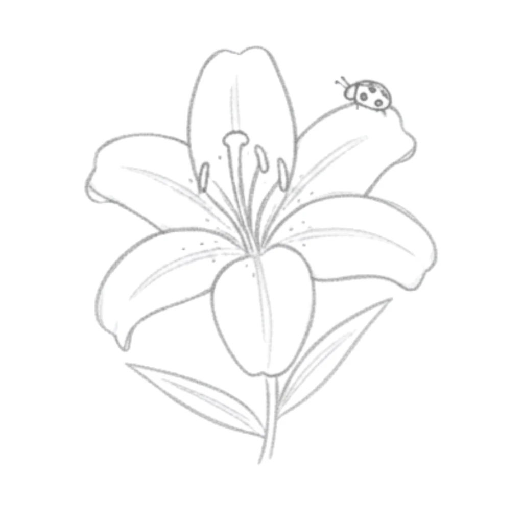 Lily and a Ladybug