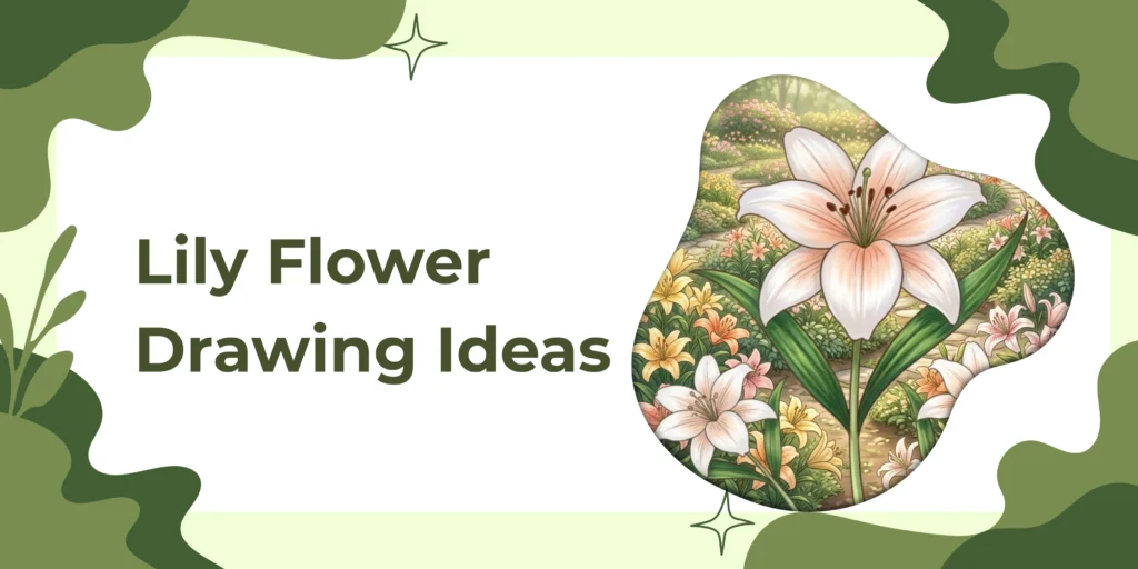 Lily flower Drawing Ideas