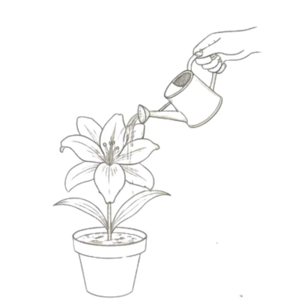 Lily Getting Water