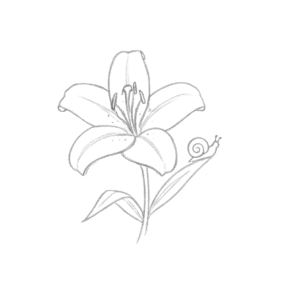 Lily with a Snail