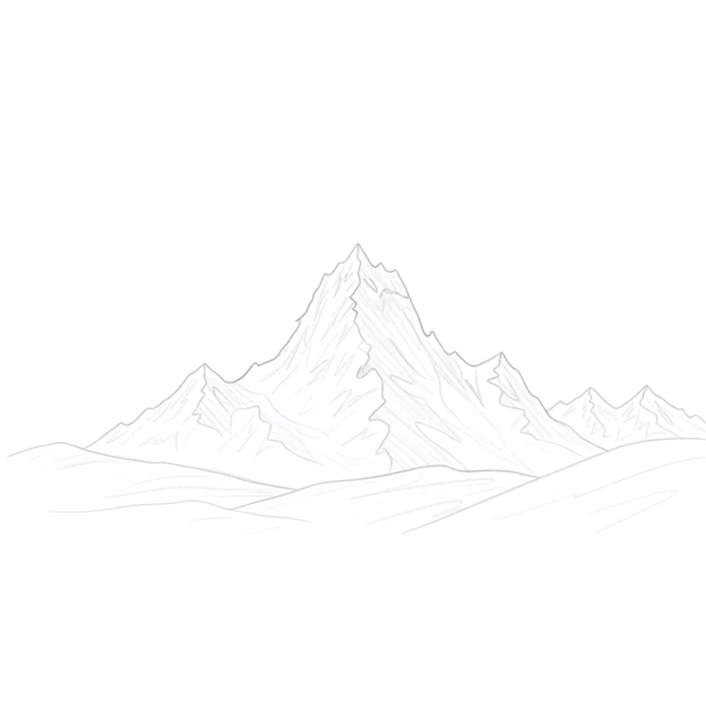 Mount Everest Drawing