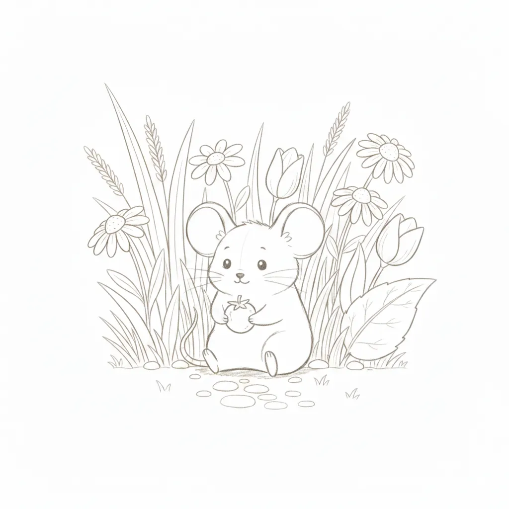 Mouse in a Garden
