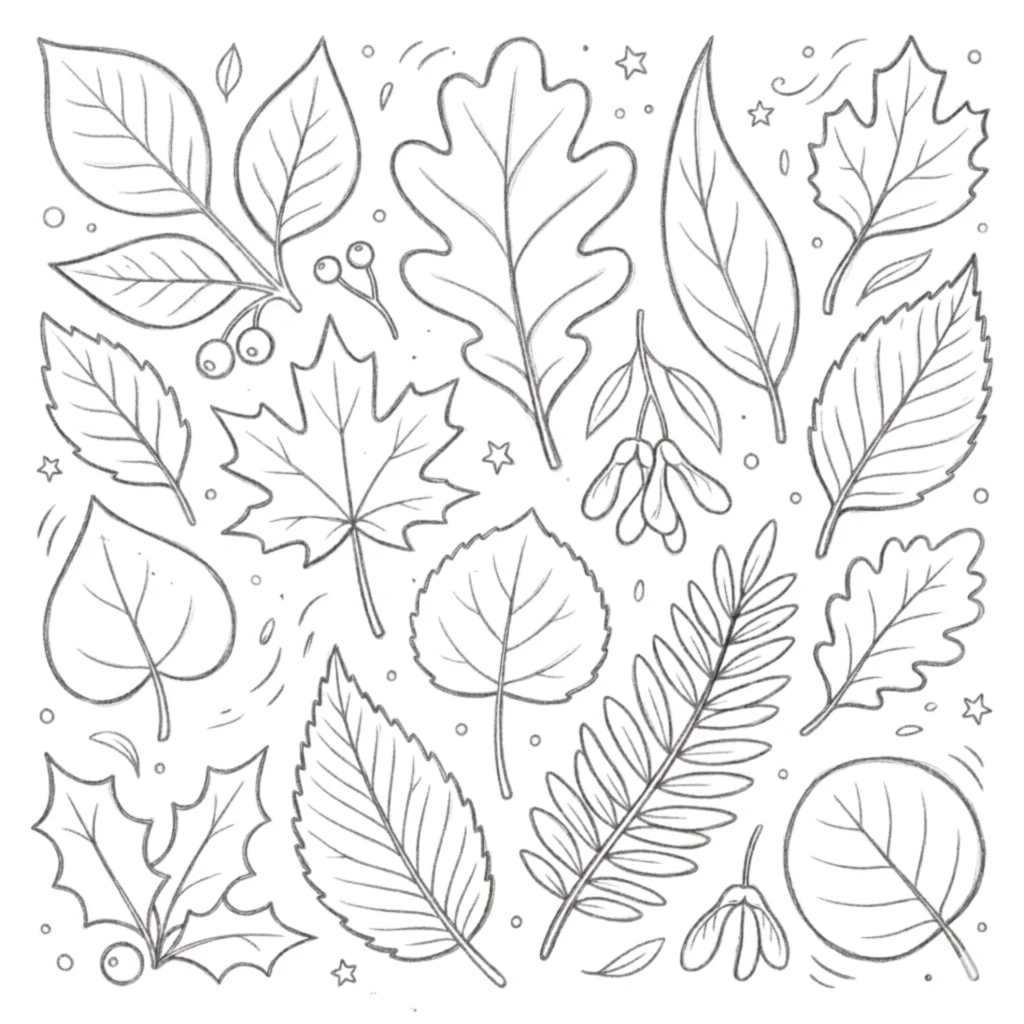 Nature Leaf Drawing