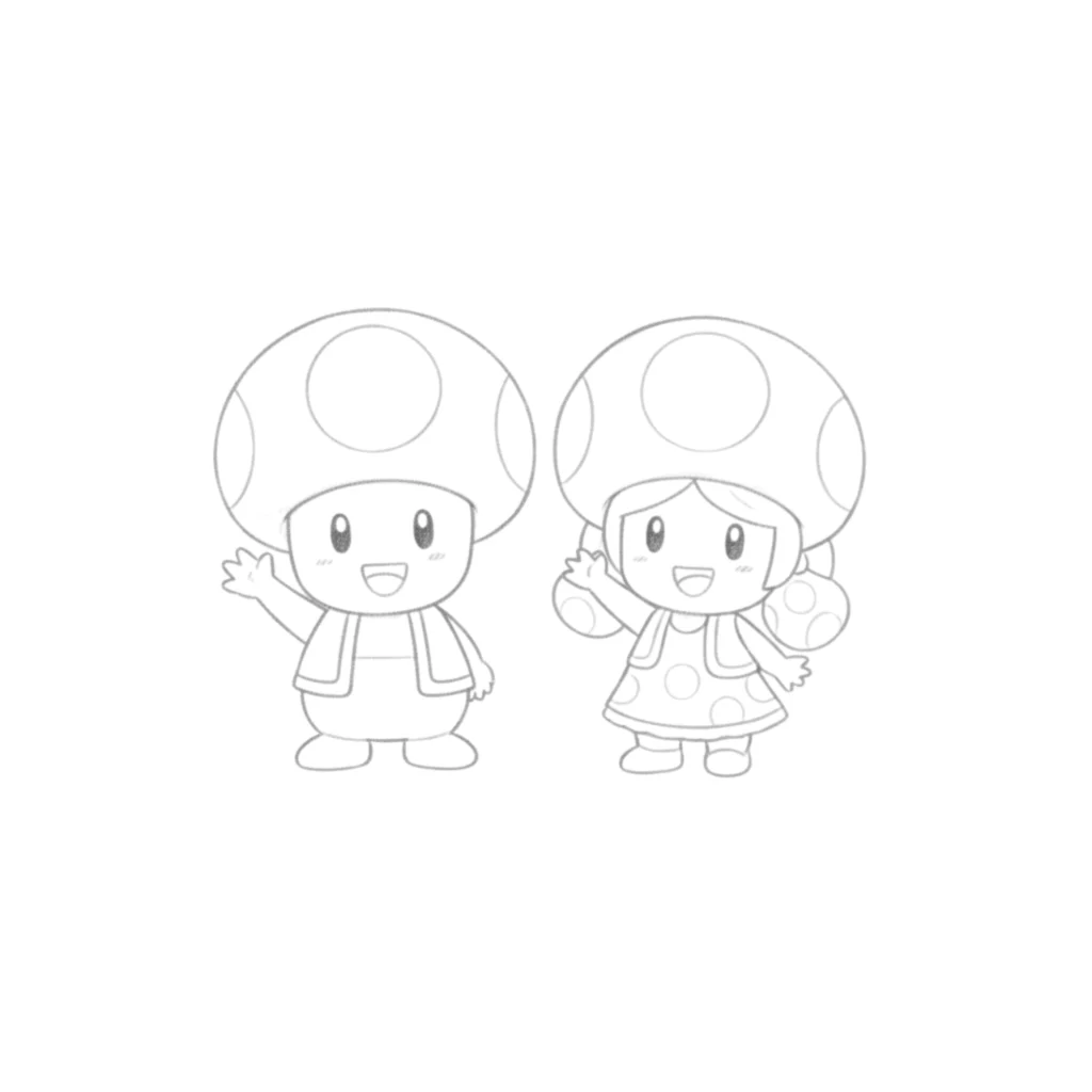 Toad and Toadette