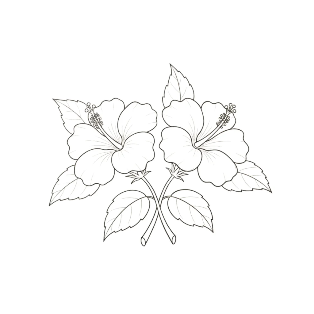 pair of Hibiscus