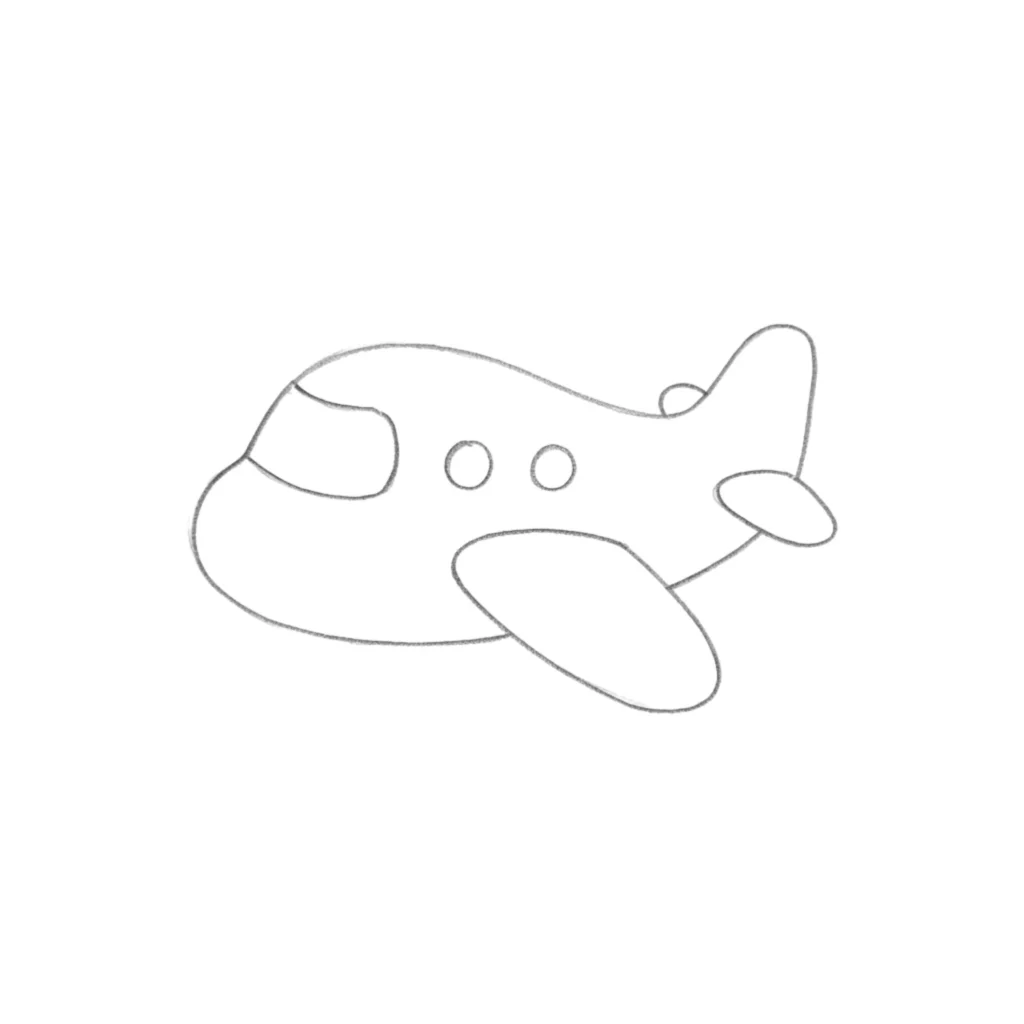 Cartoon Airplane Drawing
