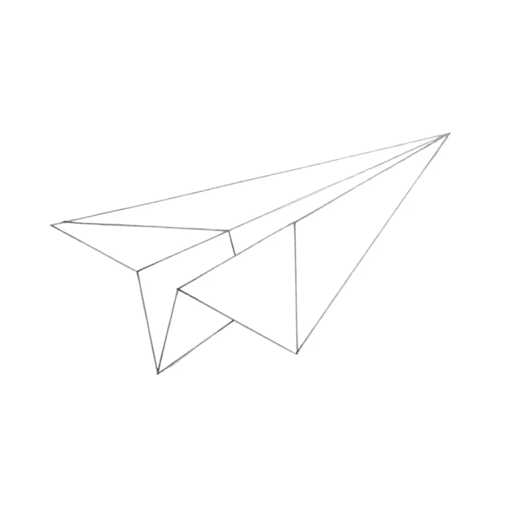 Paper Airplane Drawing