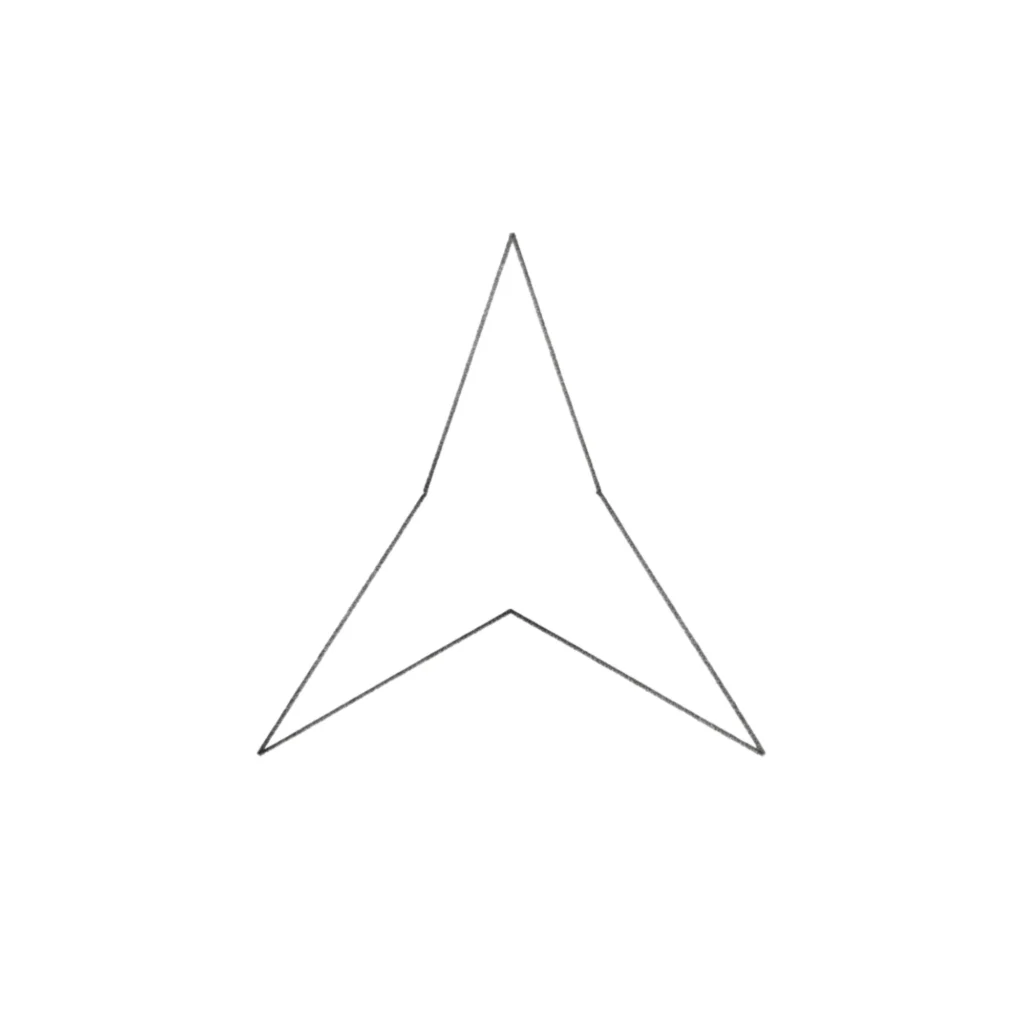 Three Point Star Drawing