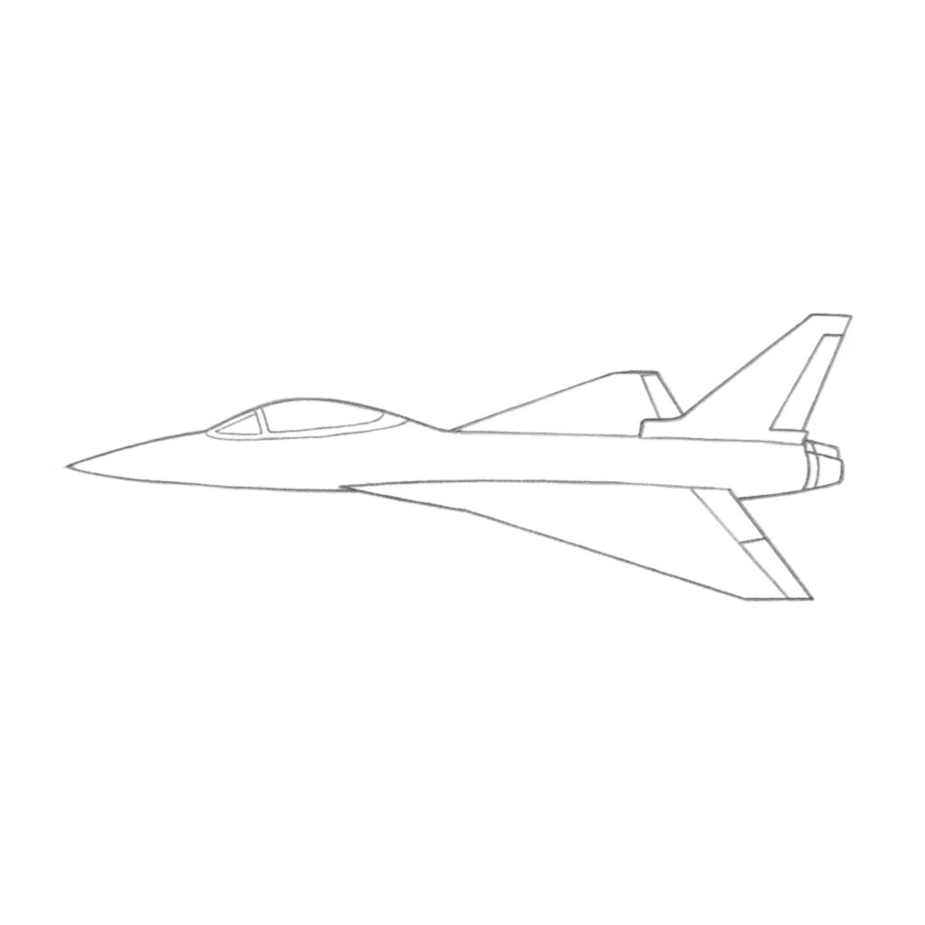 Jet Airplane Drawing