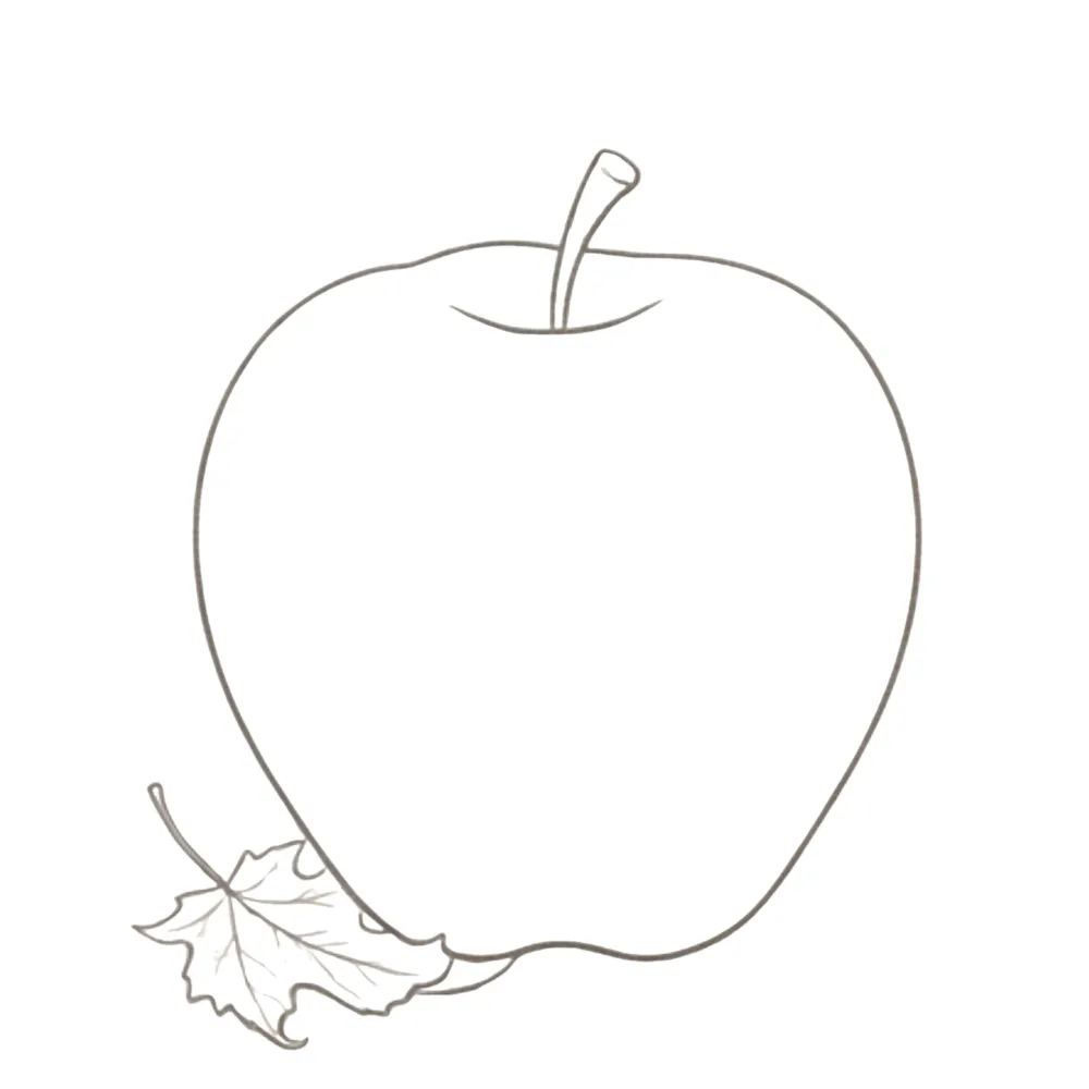 Apple Fall Drawing