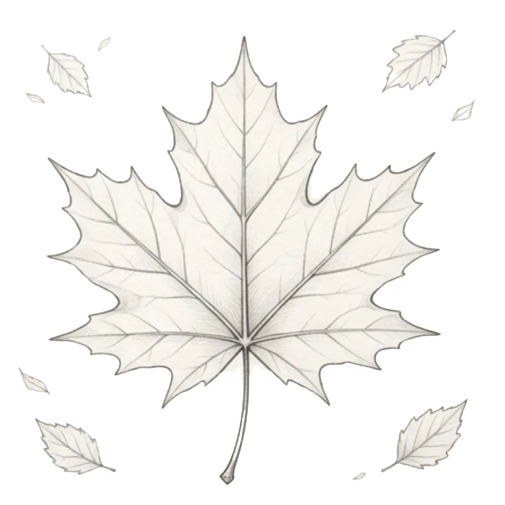Autumn Leaf Fall Drawing