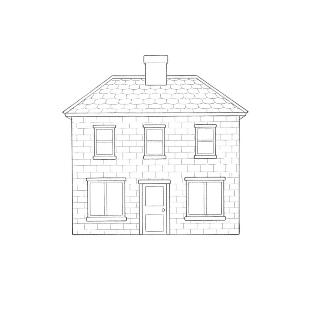 Brick House Drawing