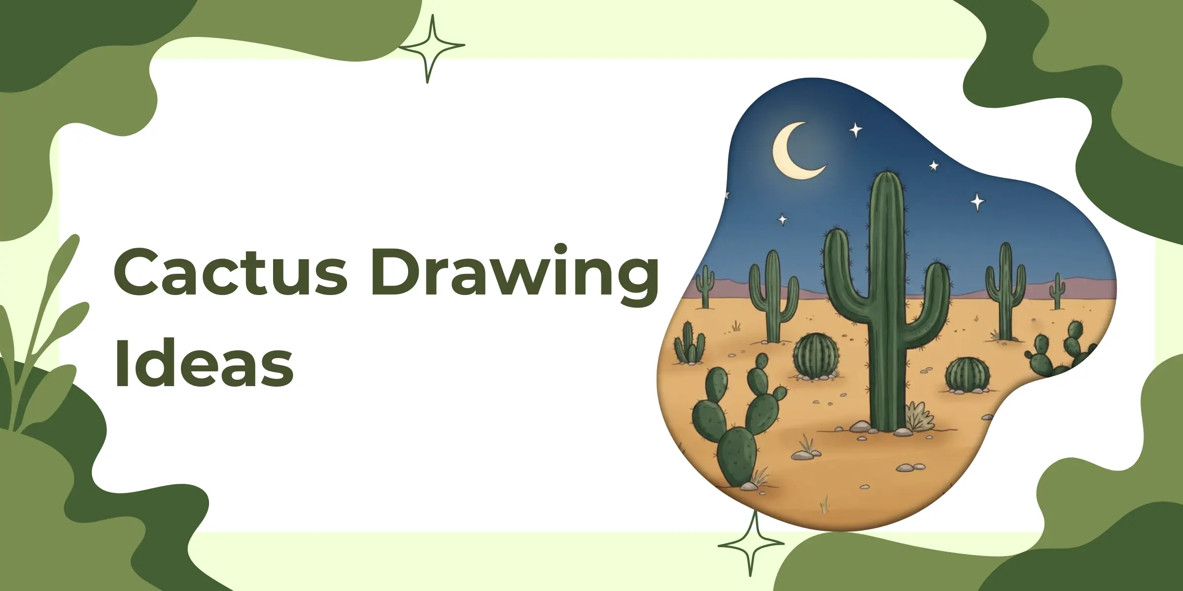 Cactus Drawing Ideas