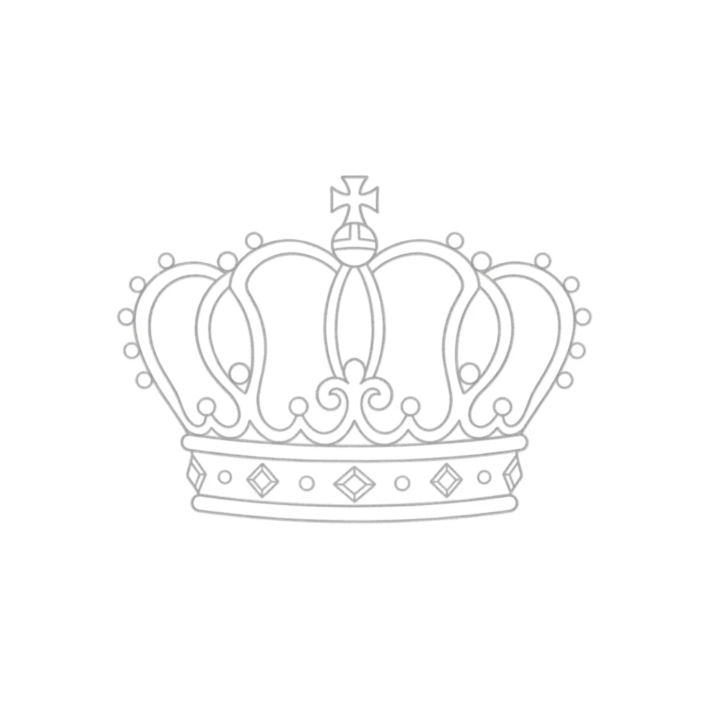 Classic Princess Crown Drawing