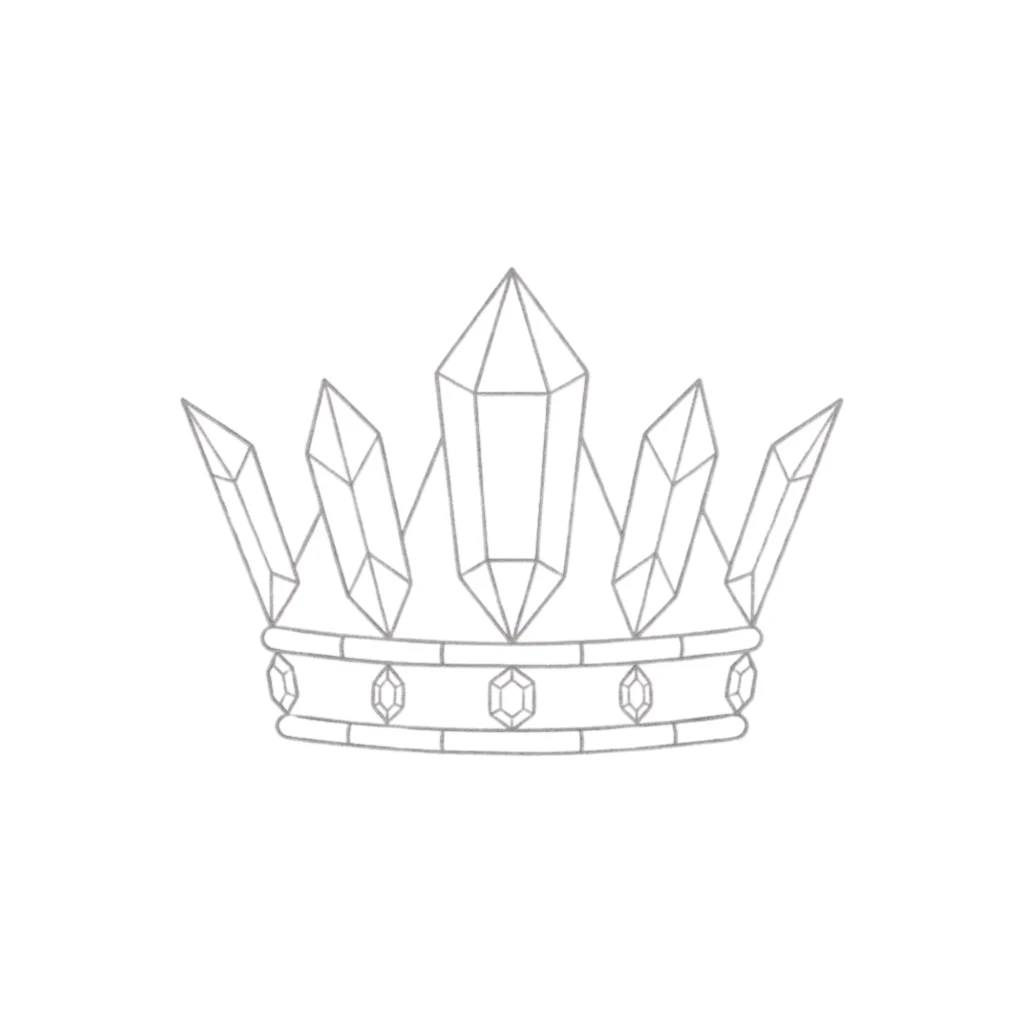 Crystal Crown Drawing