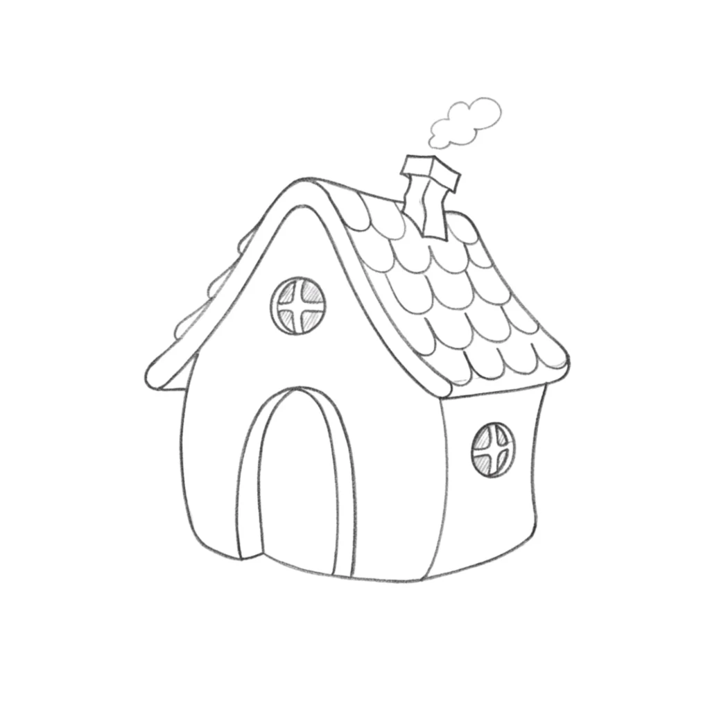 Cute House Drawing