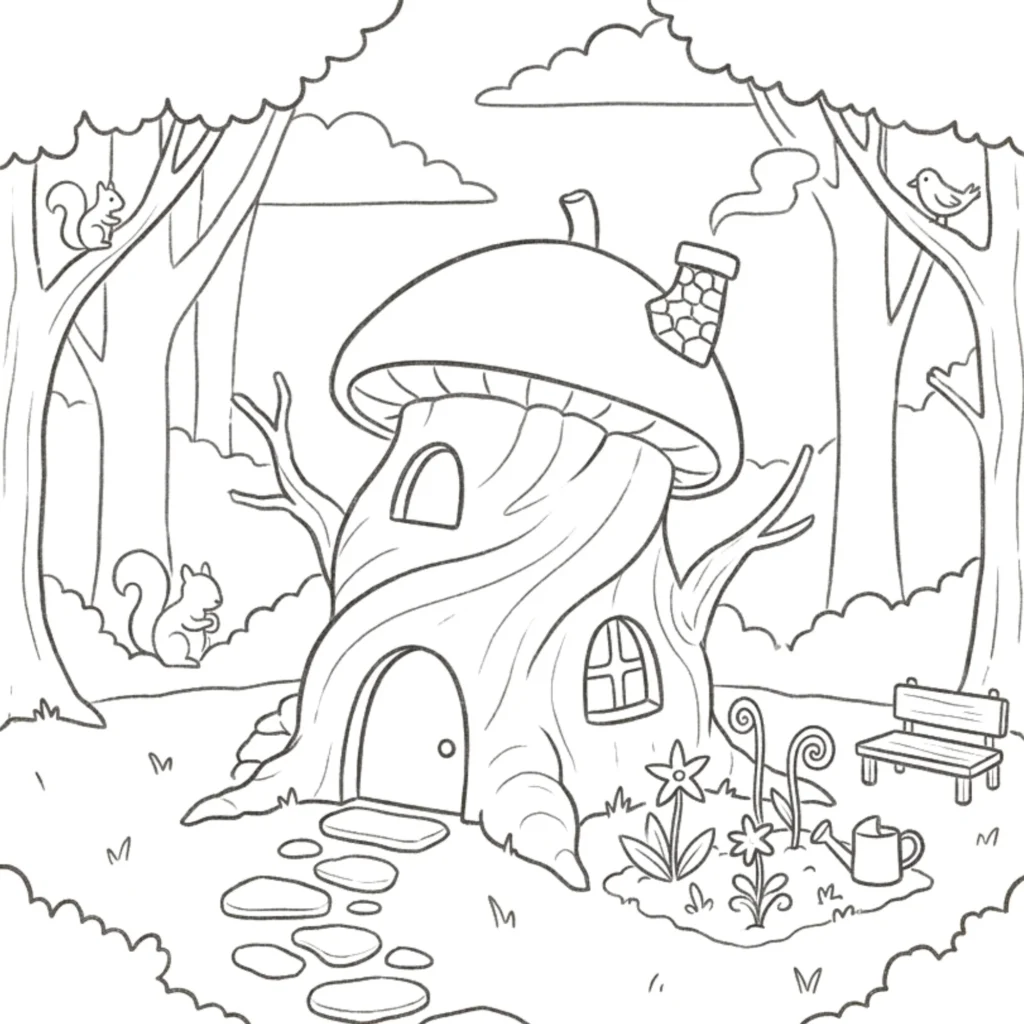 Elf House Drawing