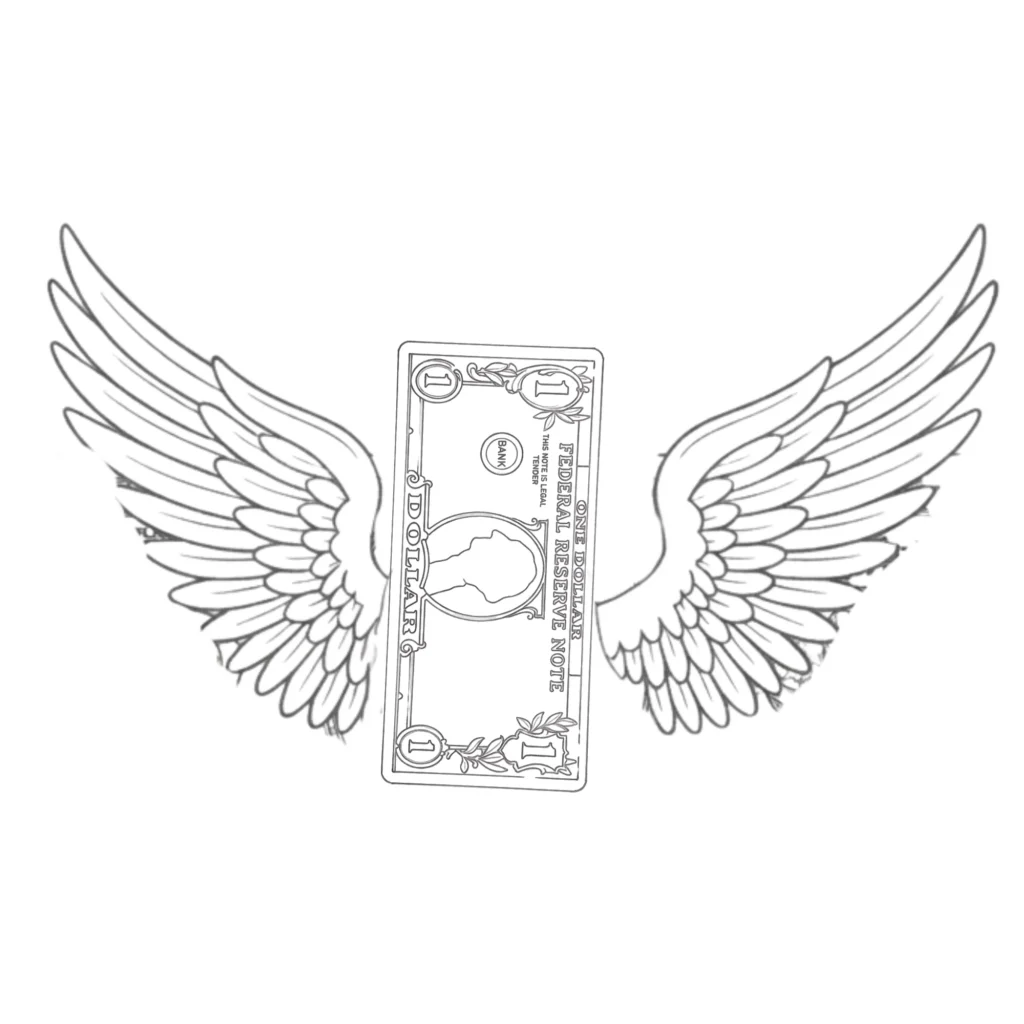 Flying Money Drawing