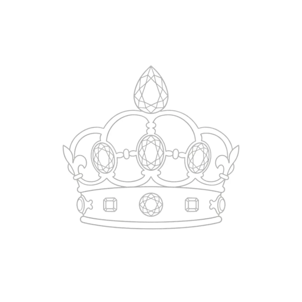 Gemstone Crown Drawing