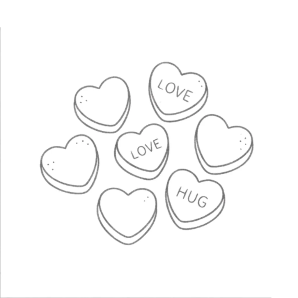 Heart Candy Drawing