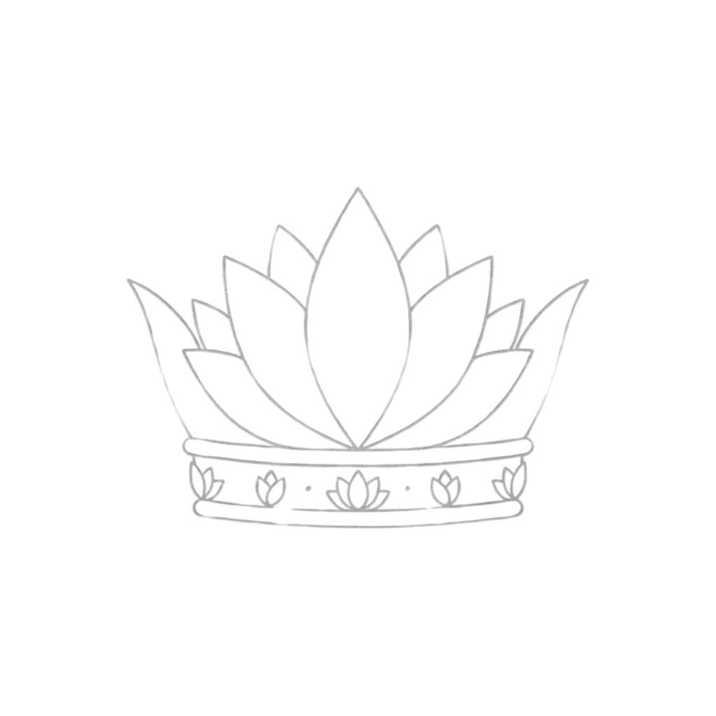 Lotus Crown Drawing