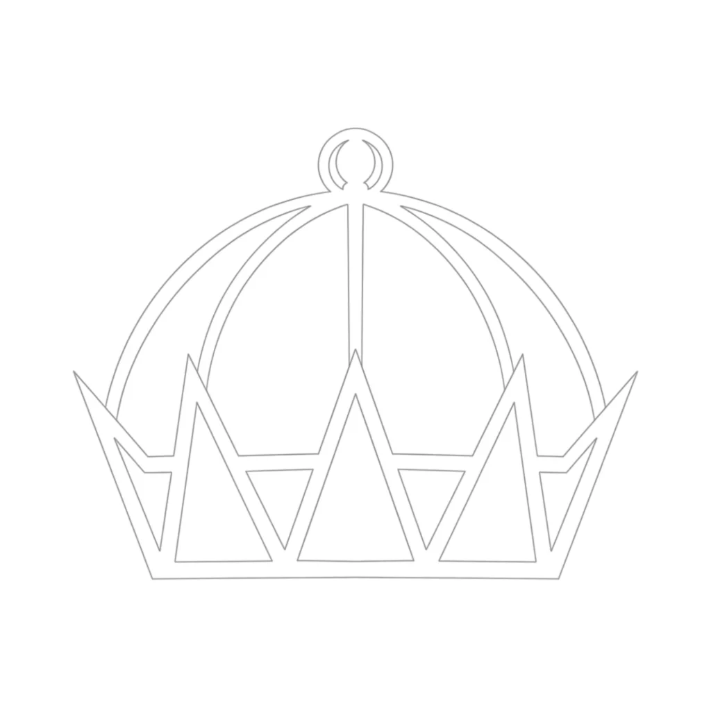 Modern Crown Drawing