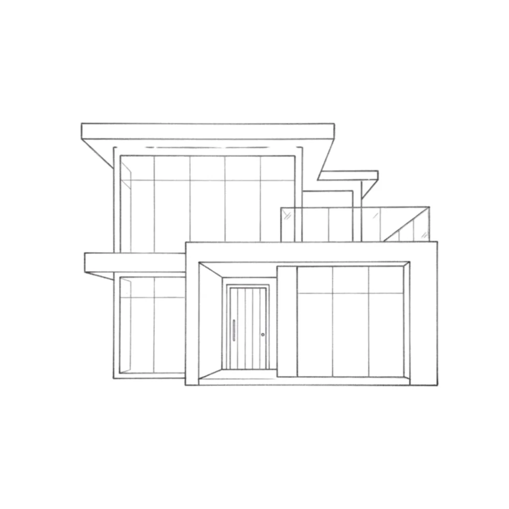 Modern House Drawing