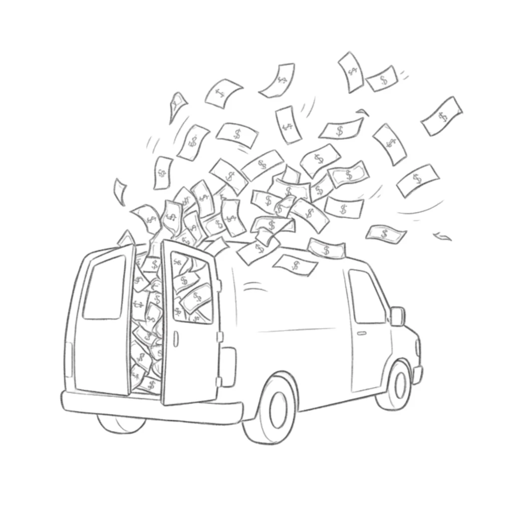 Money Van Drawing
