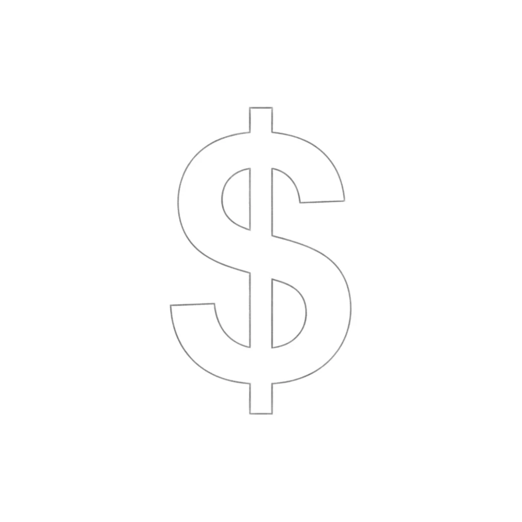 Money Sign Drawing