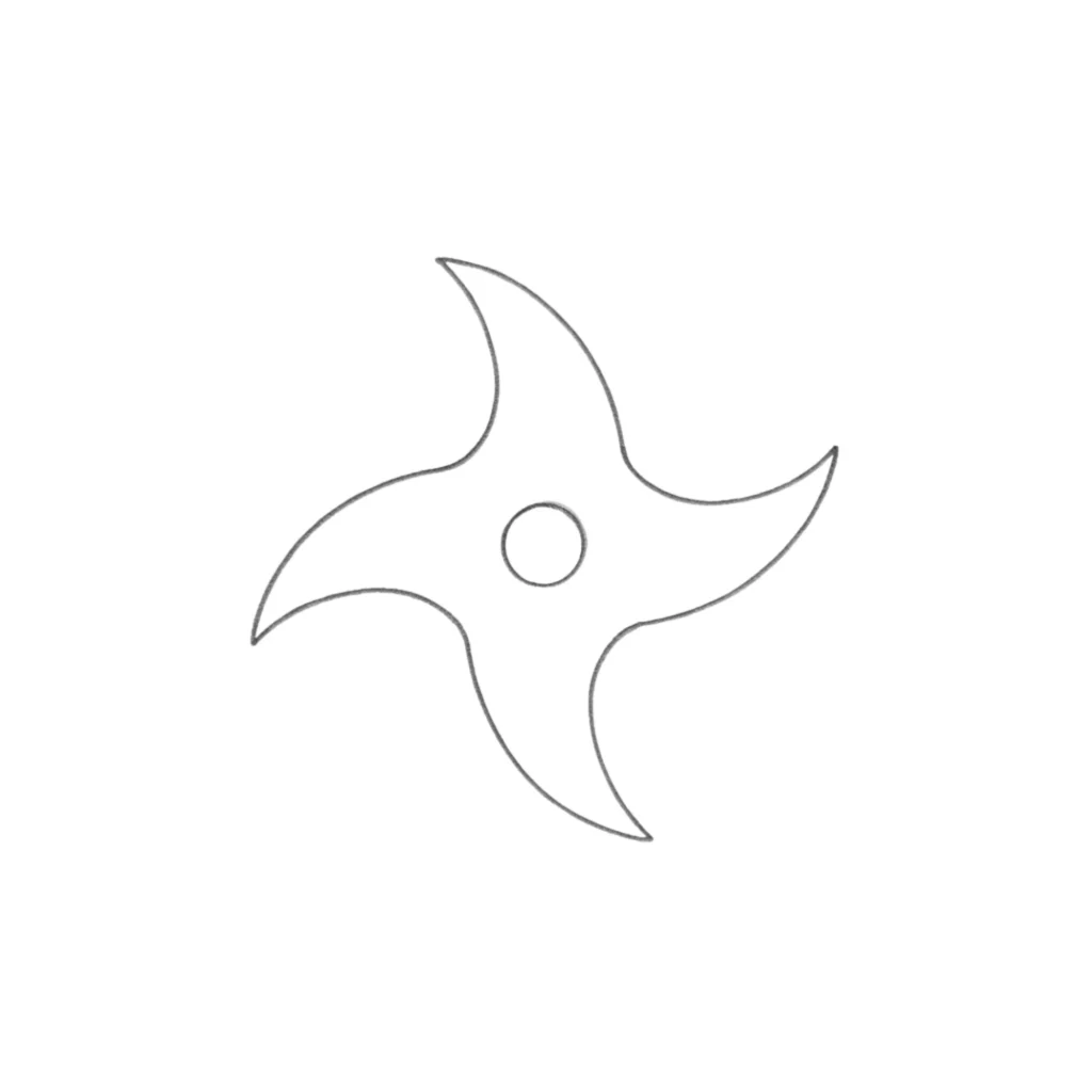 Ninja Star Drawing
