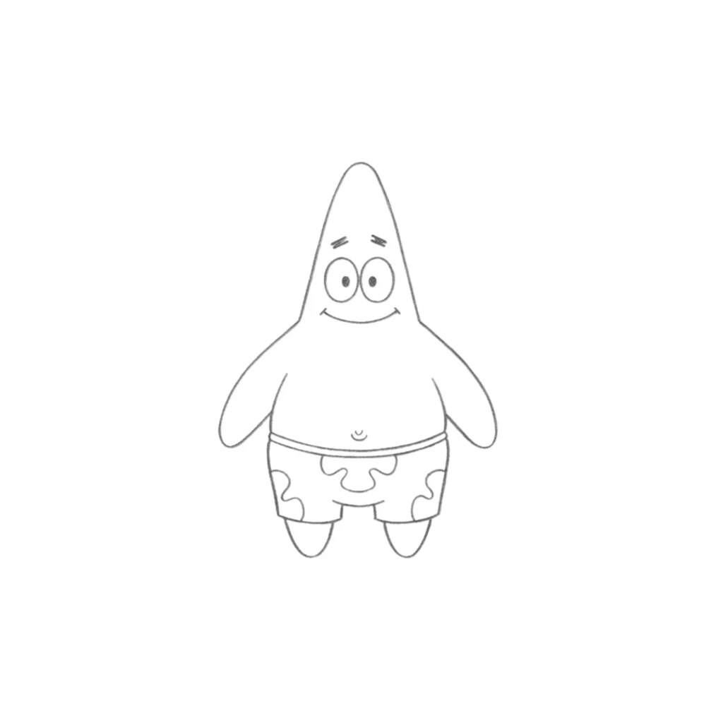 Patrick Star Drawing