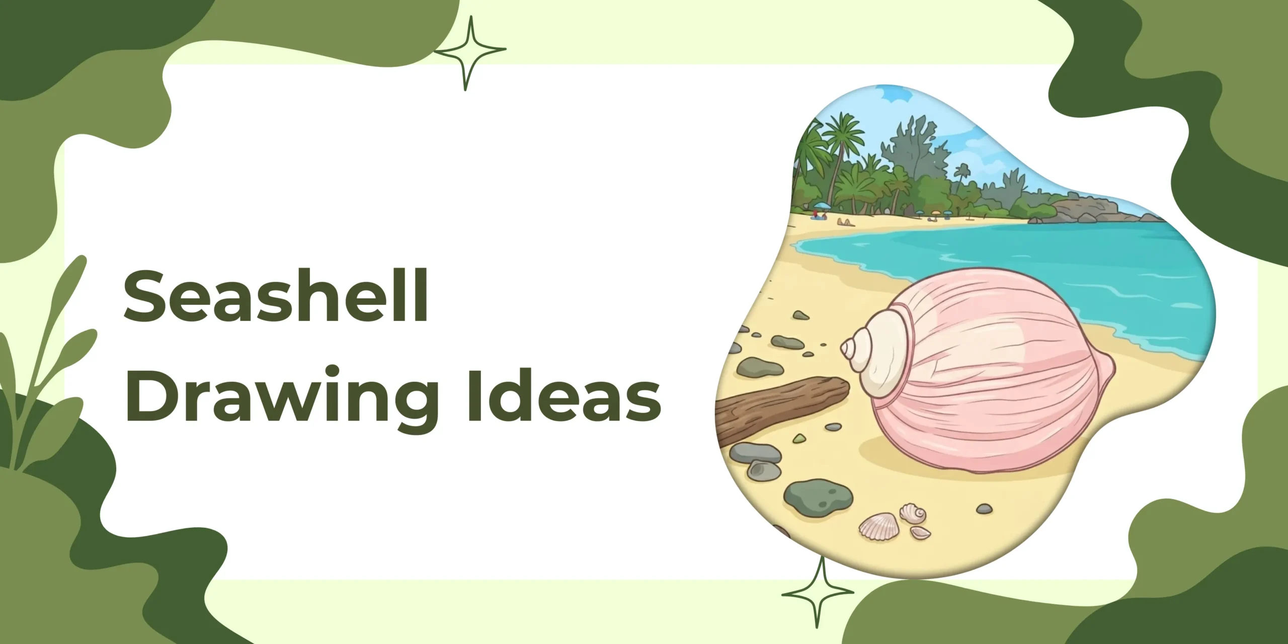 Seashell Drawing Ideas