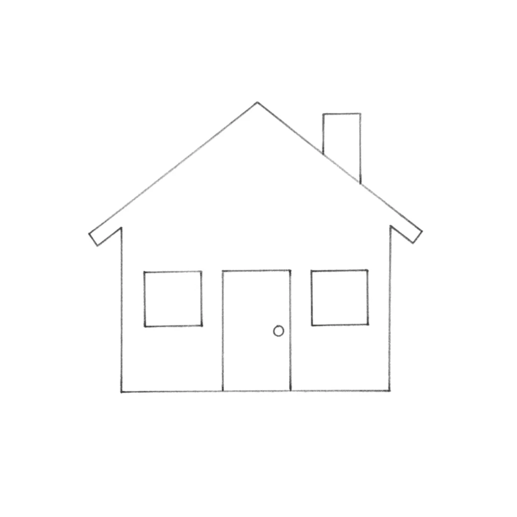Simple House Drawing