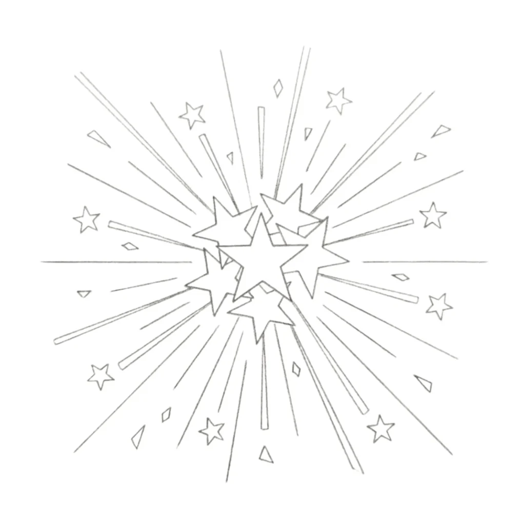 Star Burst Drawing