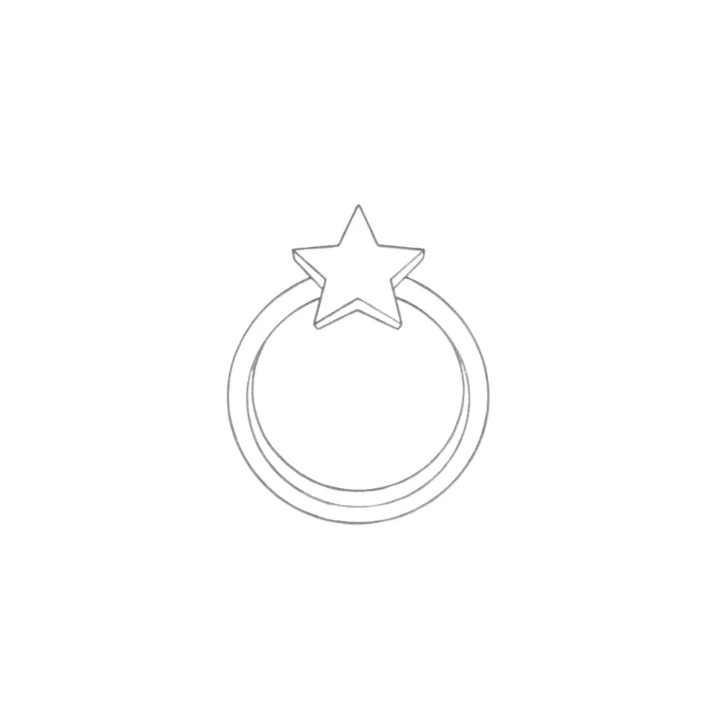 Star Ring Drawing
