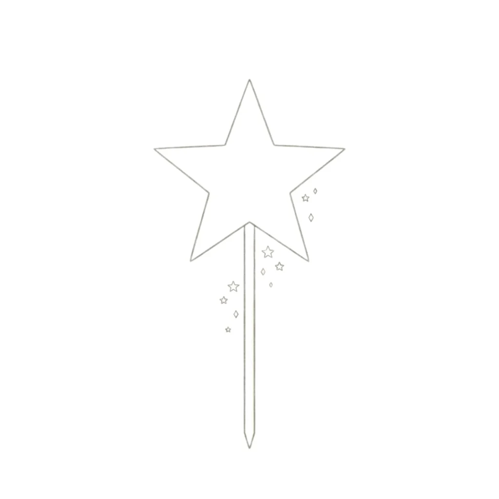 Star Stick Drawing