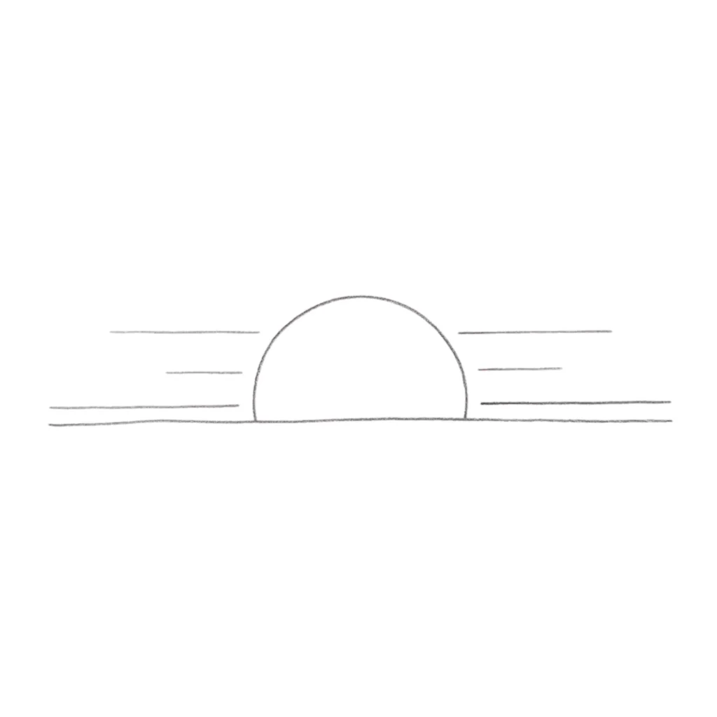 Sunset Drawing