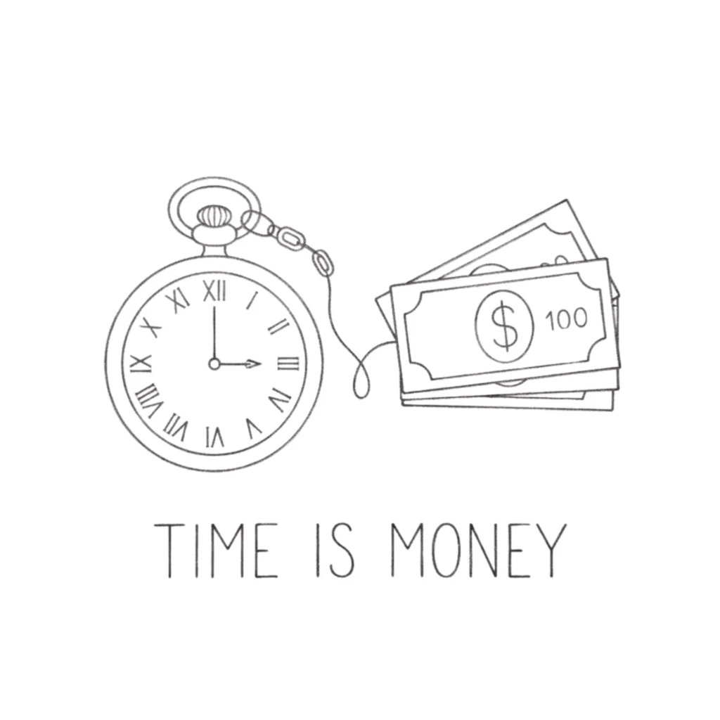 Time Is Money Drawing