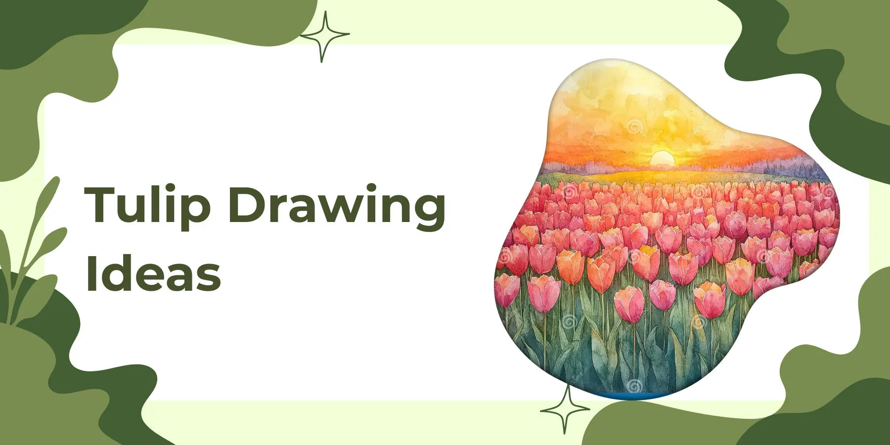 Tulip Drawing Ideas